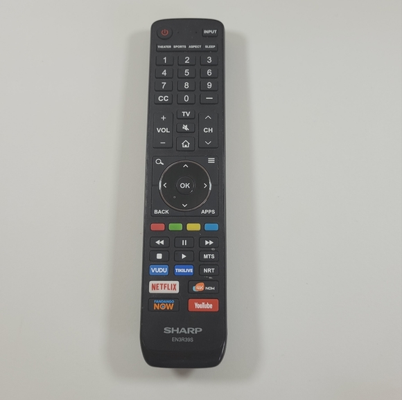 Sharp Other Sharp Smart Tv Remote Control Replacement Model En3r39s